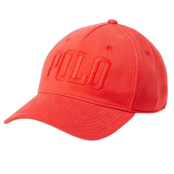 Polo Ralph Lauren Other - Polo Ralph Lauren Red Embroidered Logo Snapback Baseball Cap Hat One Size Unisex